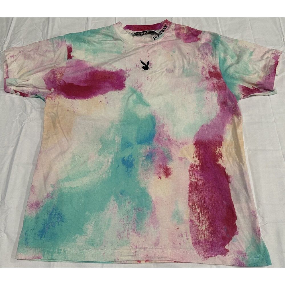 Playboy By PacSun Tie Dye T-Shirt, Small Tag Measures Large